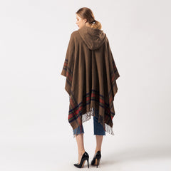 Thick Color Stripes Cashmere Jacquard Shawl