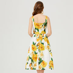 Women Summer Vacation Floral Cami Dress