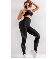 Mesh Breathable High Waist Yoga Pants