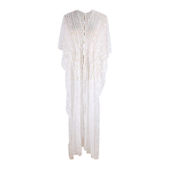 Mesh Embroidered Robe Loose Cover Up