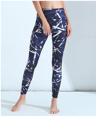 Mesh Stitching Printed Sports Trousers