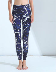 Mesh Stitching Printed Sports Trousers