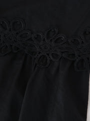 Women Rivet Embroidery Strap Top