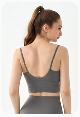 Spaghetti Strap Sexy Sleeveless Sports Bra