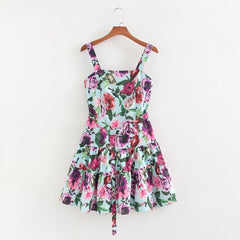 Summer Boho Vacation Retro Printed Floral Dress