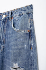 Ripped High Waist Straight Loose Denim Jeans