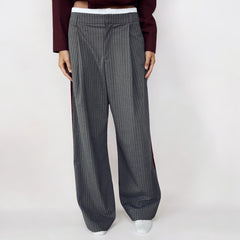 Women Stripe Boxer Detail Pants