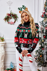 Women Long Sleeved Turtleneck Christmas Sweater