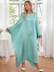 Women Batwing Sleeve Loose Robe Dress