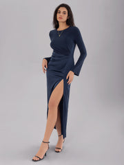 Long Sleeve Elegant Bohemian Slim Fit Split Dress