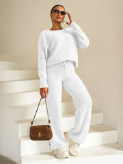 Women Casual Long Sleeve Thick Warm Sets