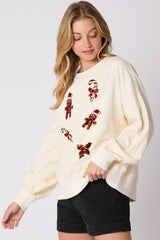 Women Christmas Gingerbread Casual Sweatshirt