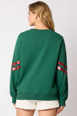 Women Christmas Sequined Sweatshirt