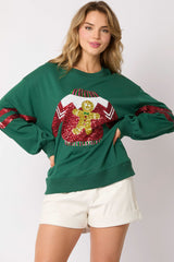 Women Christmas Sequined Sweatshirt