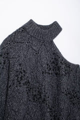 Women Cutout Beaded Knitwear Pullover Sweater