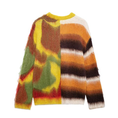 Women Rainbow Contrast Jacquard Loose Knitwear Sweater