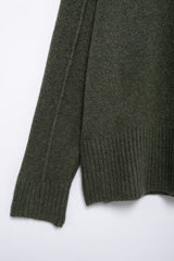 Autumn Round Neck Plain Stitch Pullover