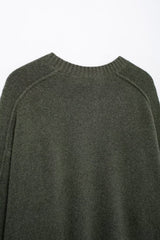 Autumn Round Neck Plain Stitch Pullover