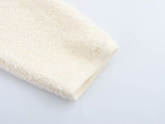 Casual Thick Loose Towel Needle Collared Sweater