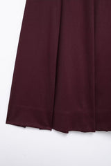 Women French Wide Pleated Midi Skirt