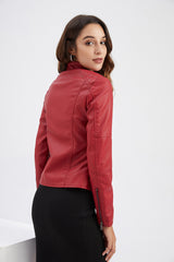 Women Solid Color Short Jacket