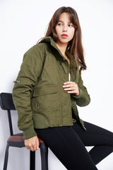 Women Short Cotton Thermal Quilted Coat