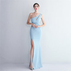 Elegant Cutout Slim Fit Fishtail Formal Dress