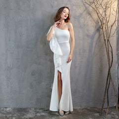 Elegant Long Sleeveless Split Formal Dress