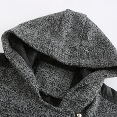 Women Hooded Woolen Coat