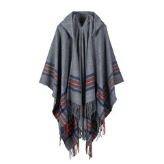 Thick Color Stripes Cashmere Jacquard Shawl