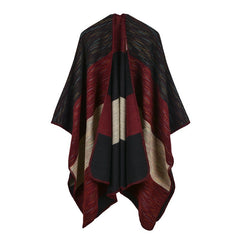 Rhombus Color Stripes Shawl