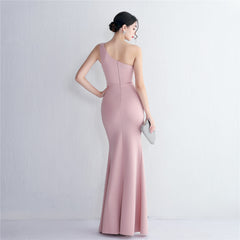 Elegant Cutout Slim Fit Fishtail Formal Dress