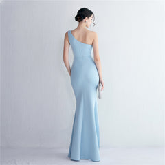 Elegant Cutout Slim Fit Fishtail Formal Dress