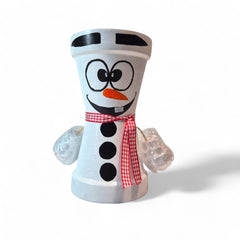 Frosty Snowman Pot