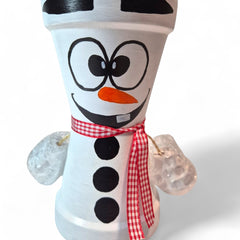 Frosty Snowman Pot