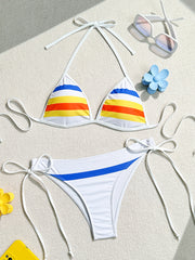 Rainbow Series Halter Strap Sexy Bikini