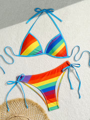 Rainbow Series Halter Strap Sexy Bikini