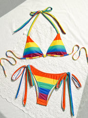 Rainbow Series Halter Strap Sexy Bikini