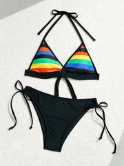 Rainbow Series Halter Strap Sexy Bikini