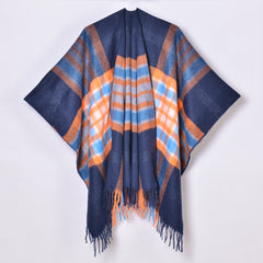 Double Sided Plaid Scarf Shawl