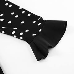 Puff Sleeve Polka Dot Daily Dress