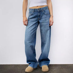 Washed Out Vintage High Waist Denim Jeans