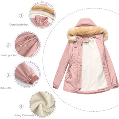 Women Thick Lambskin Cotton-Padded Coat