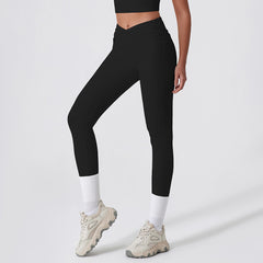 Women Twisted High Waist Sports Pants