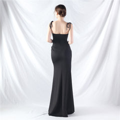 Elegant Sweetheart Sleeveless Satin Evening Dress