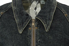 Autumn Asymmetric Cut Denim Jacket