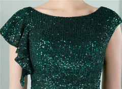 Elegant Sequin Short Cocktail Evening Dress