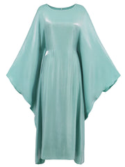 Women Batwing Sleeve Loose Robe Dress