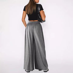 Loose Fitting Draping Effect Casual Pants