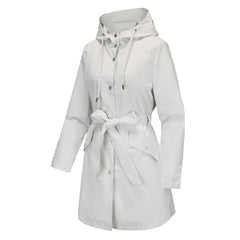 Hooded Waterproof Thin Casual Loose Trench Coat